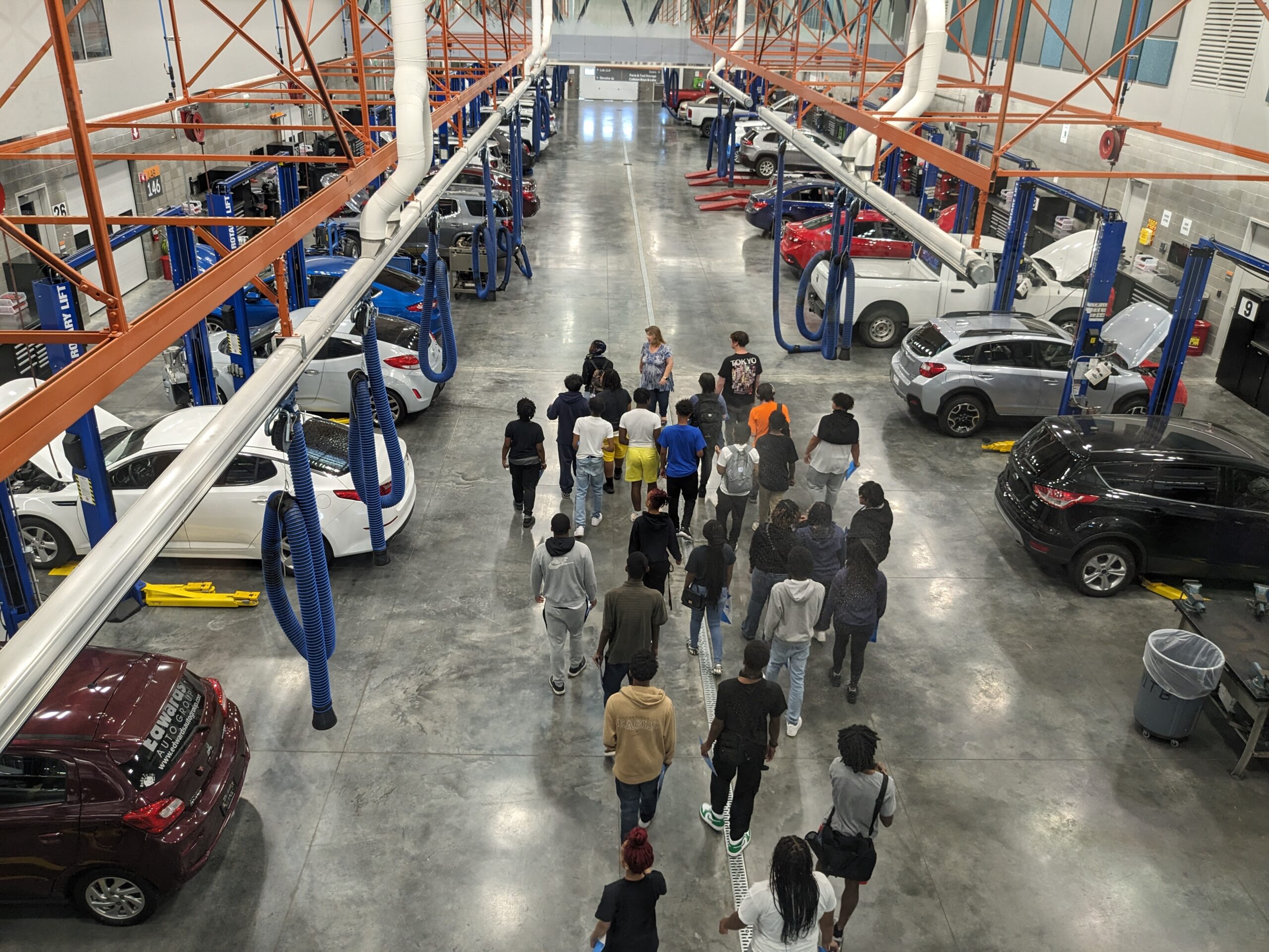 Young people participating in career exploration
